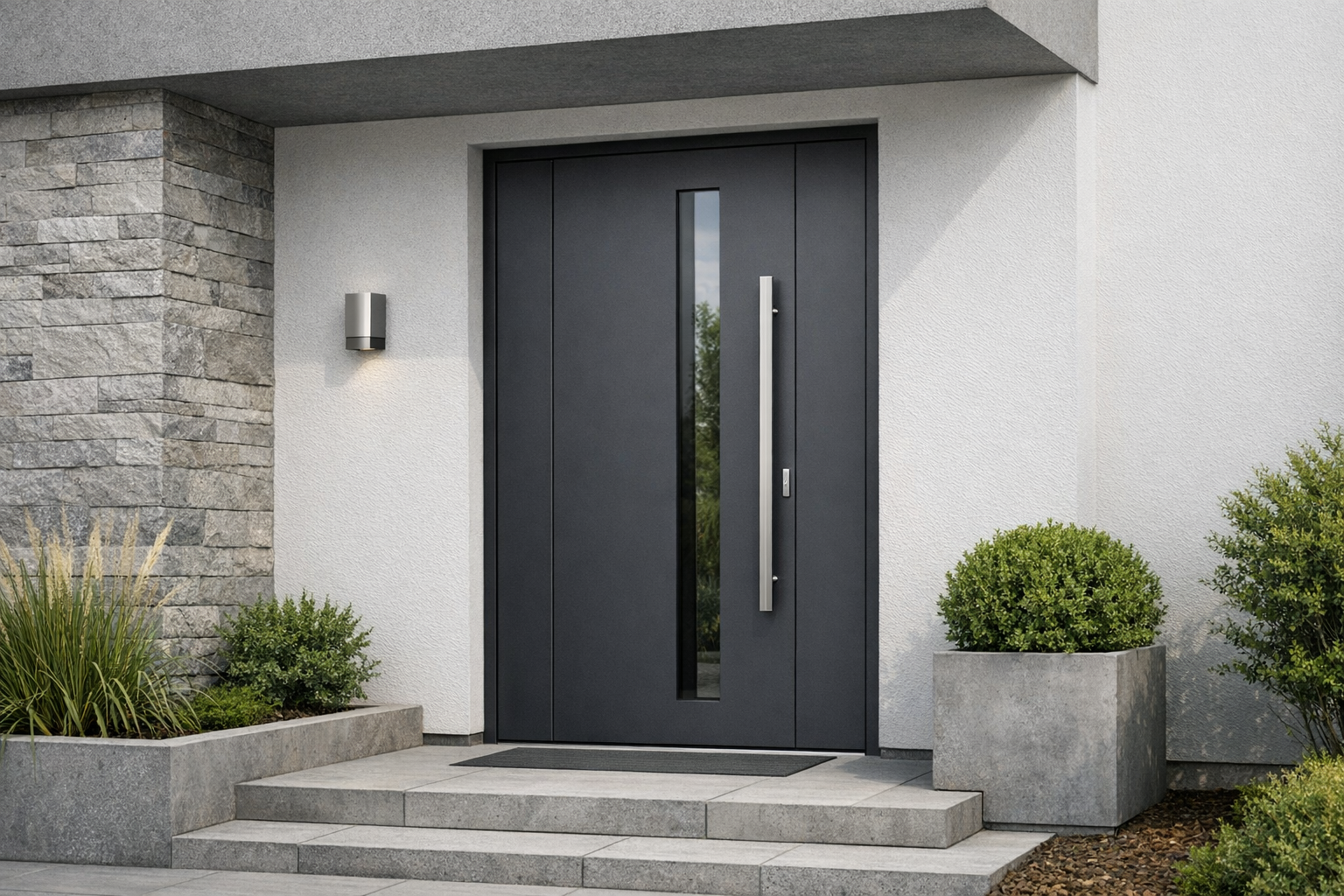 Drzwi zewnętrzne aluminiowe