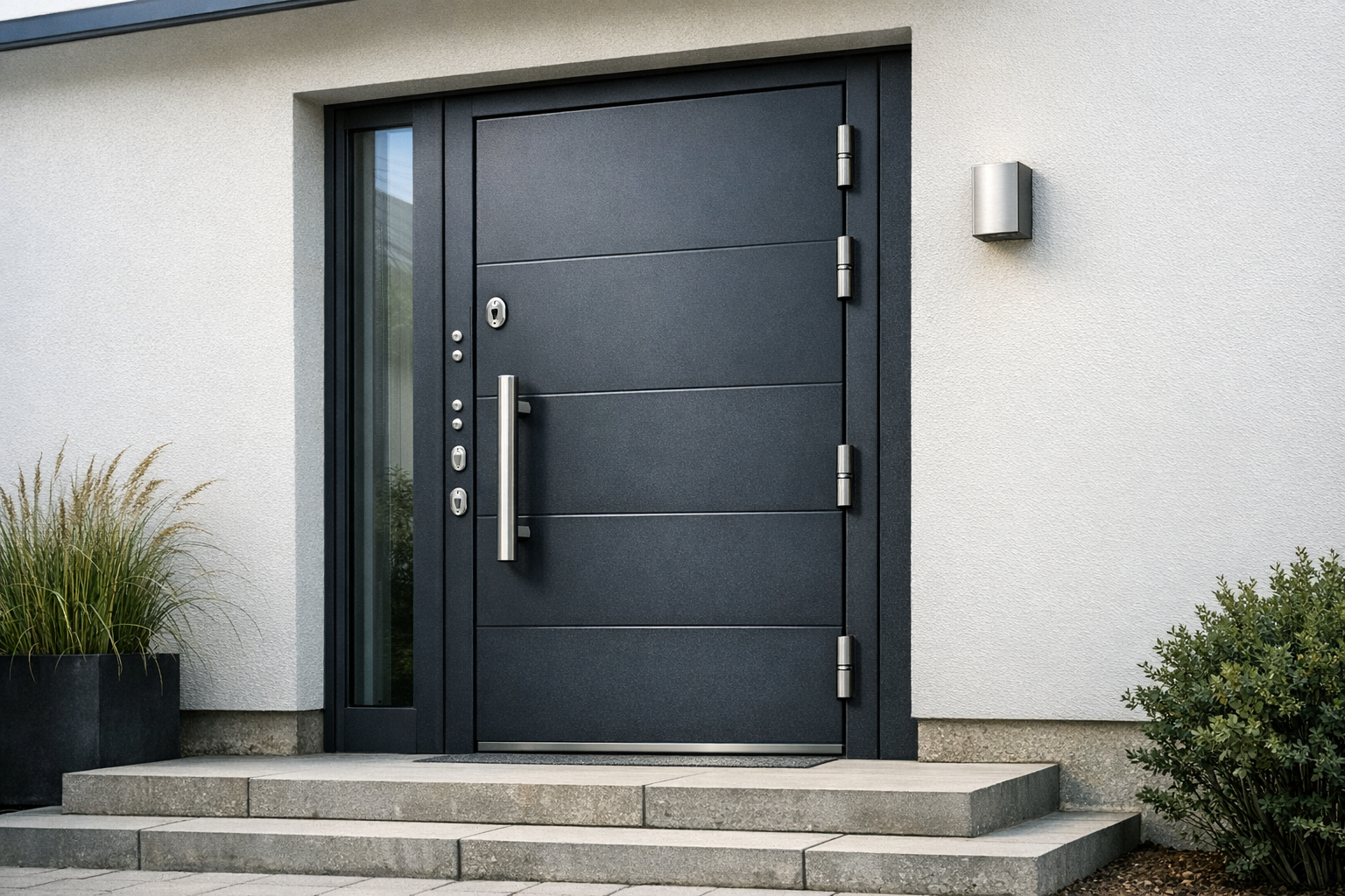 Drzwi zewnętrzne stalowe