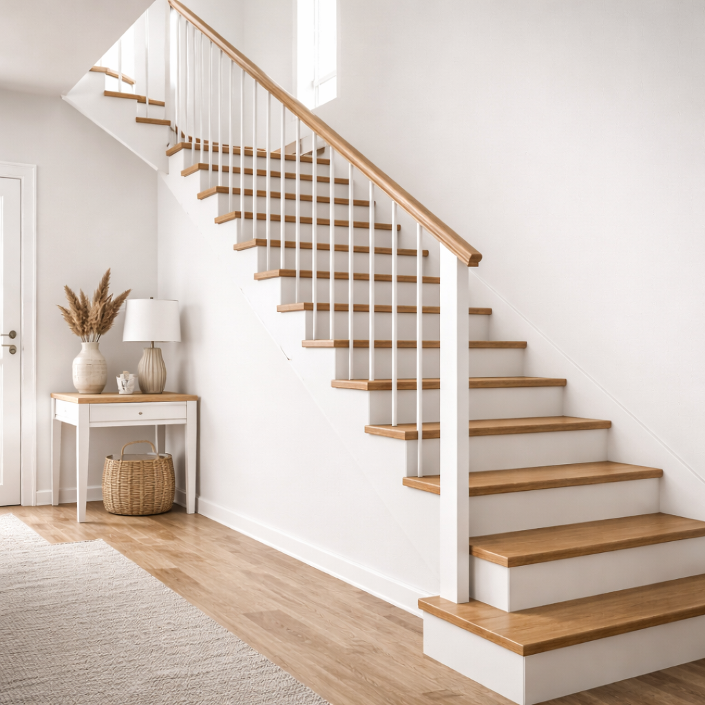 Schody prostoliniowe - klasyczne rozwiązanie