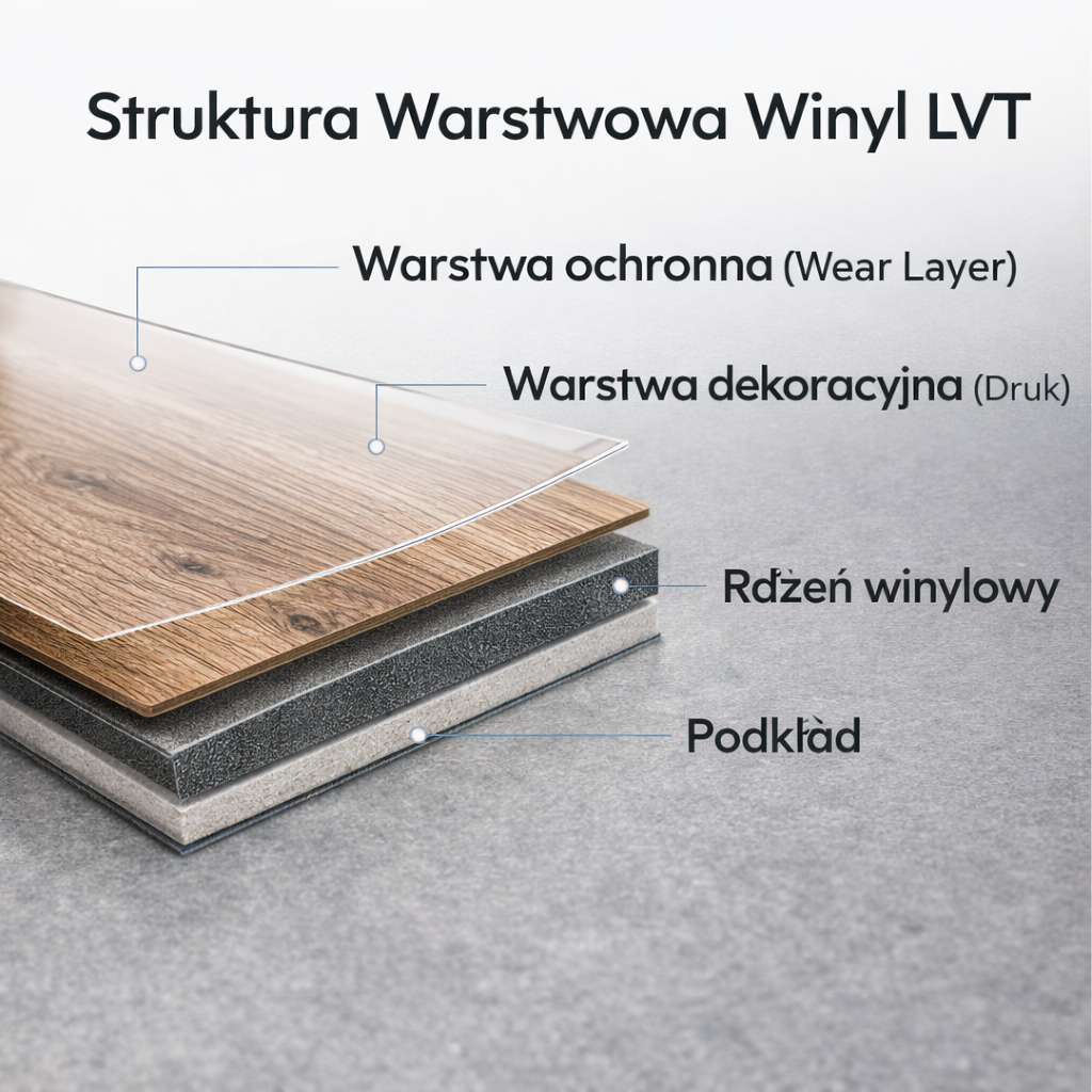 Winyle LVT imitujące drewno