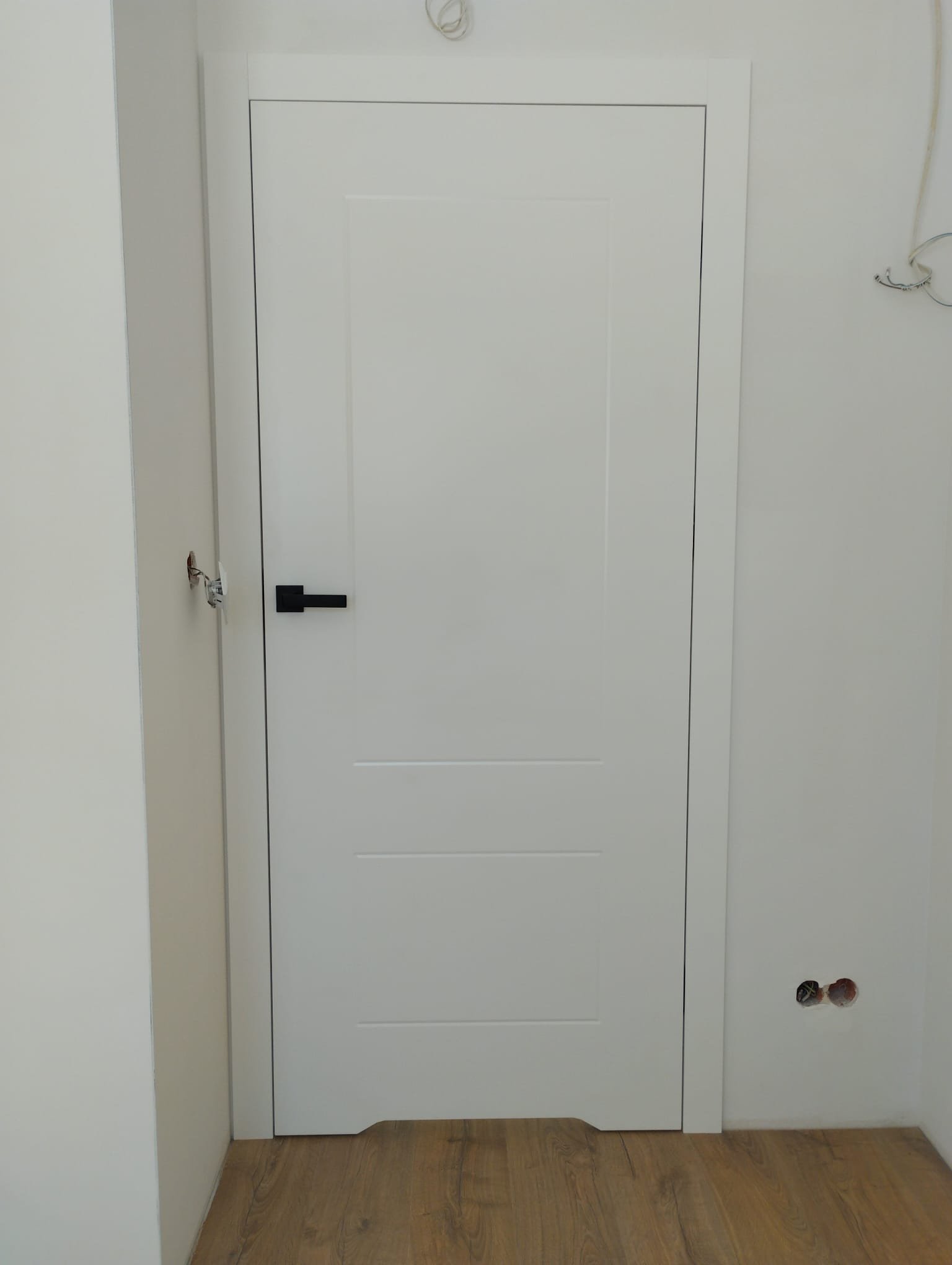 Drzwi - Drzwi białe prosta ramka