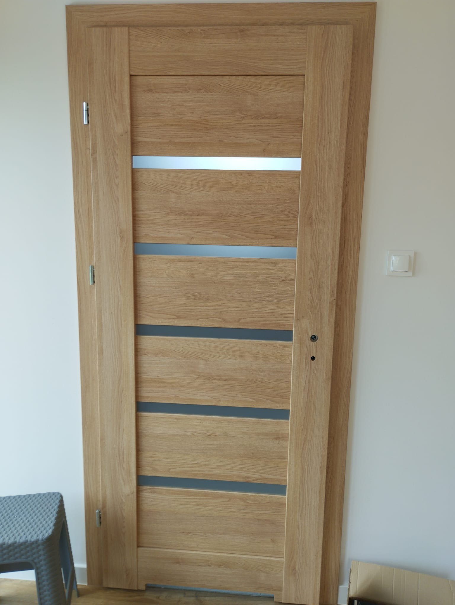 Drzwi - Drzwi dąb listwy szklo