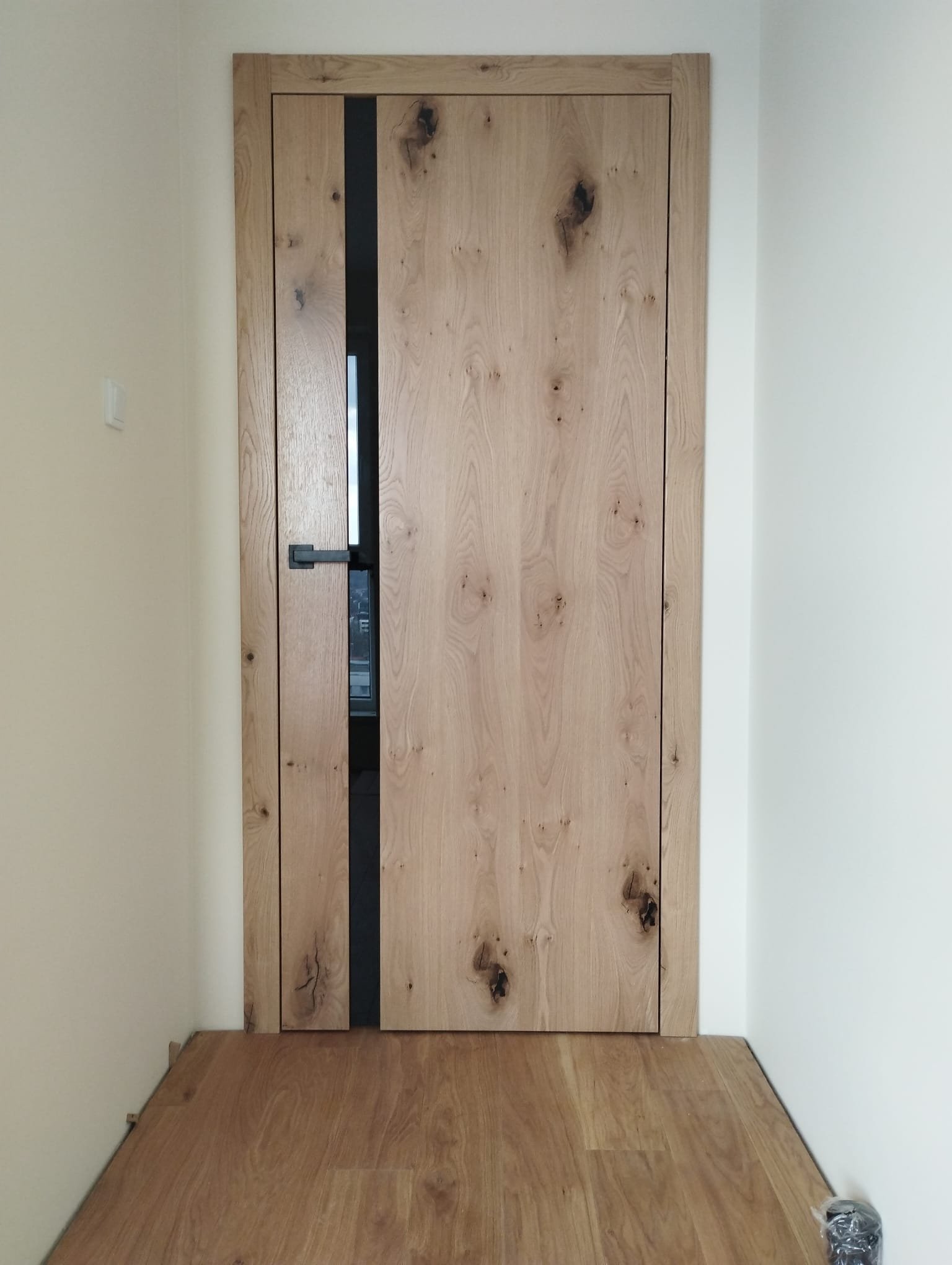 Drzwi - Drzwi dąbowe czarna szczelina