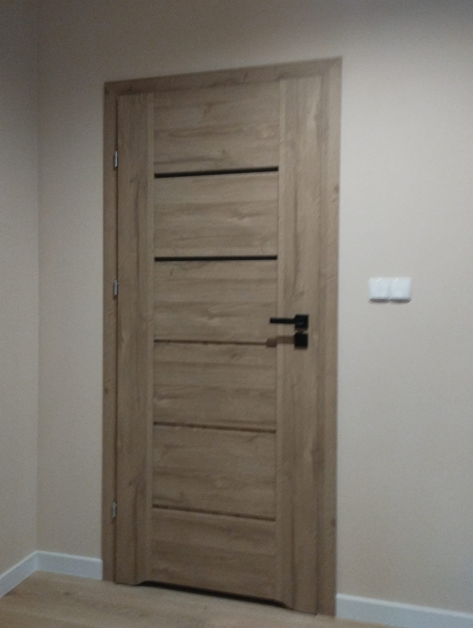 Drzwi - Drzwi dąbowe listwy poziome