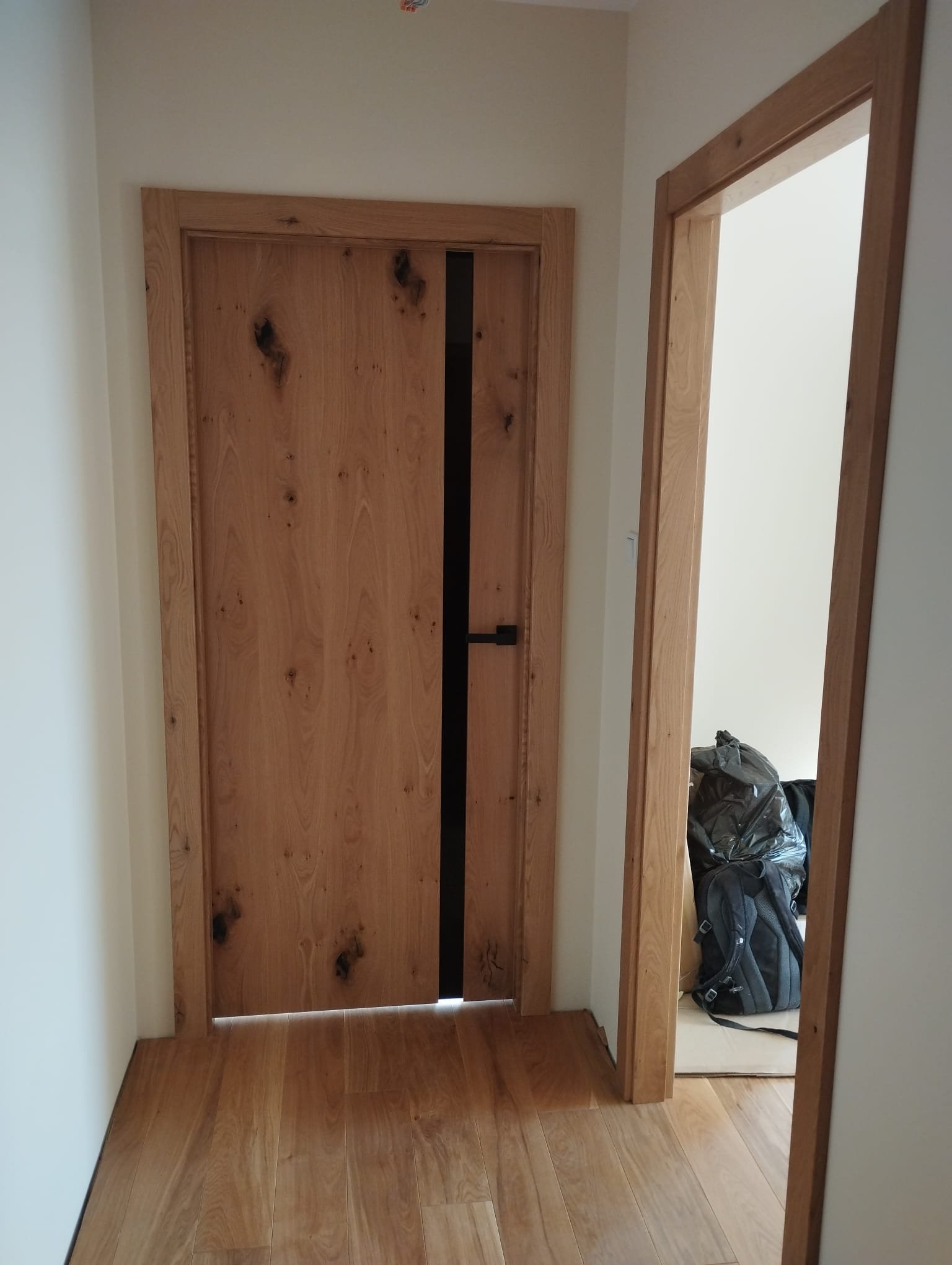 Drzwi - Drzwi dąbowe pionowa szczelina