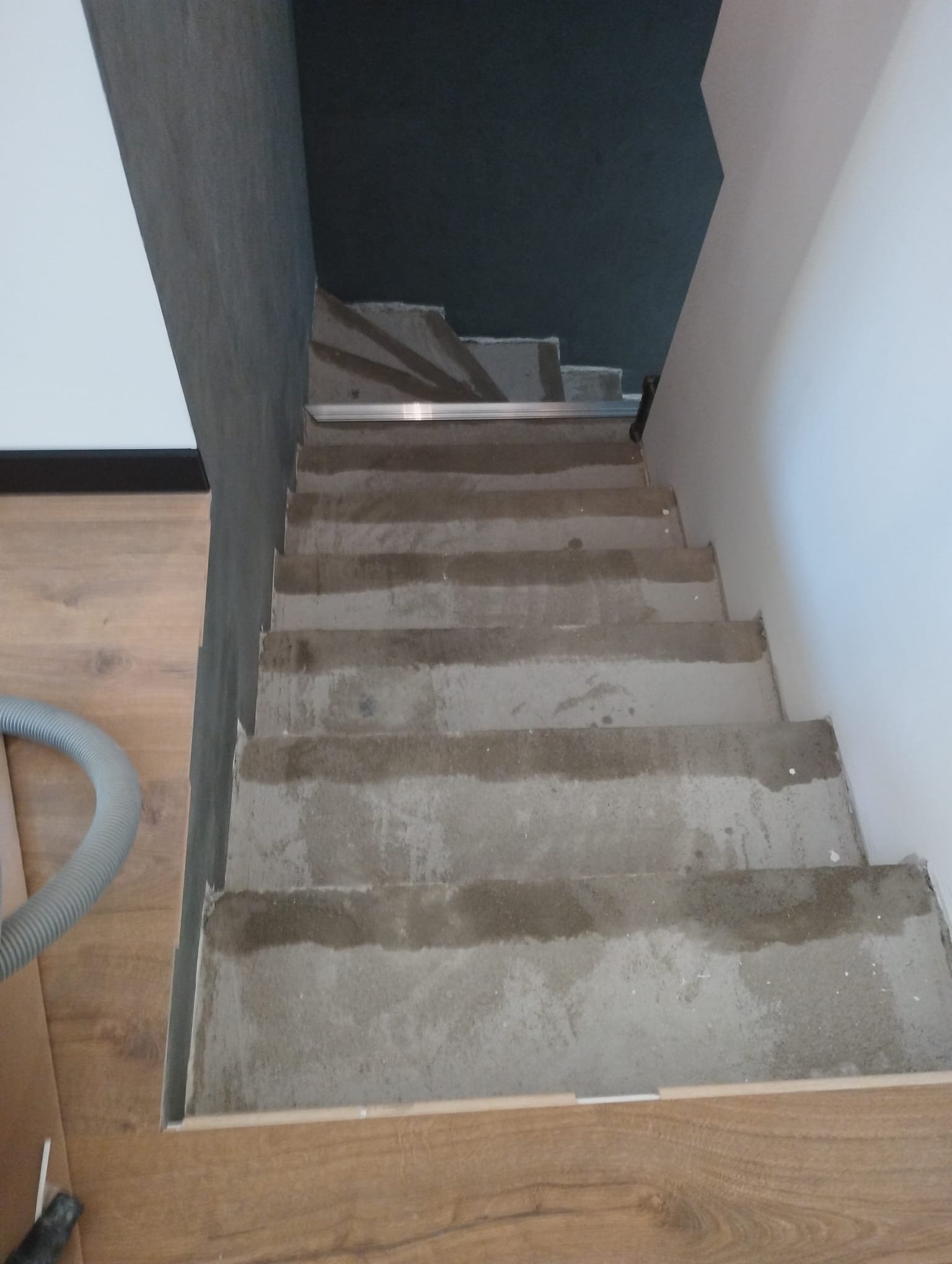 Schody - Schody betonowe przed wykonczeniem