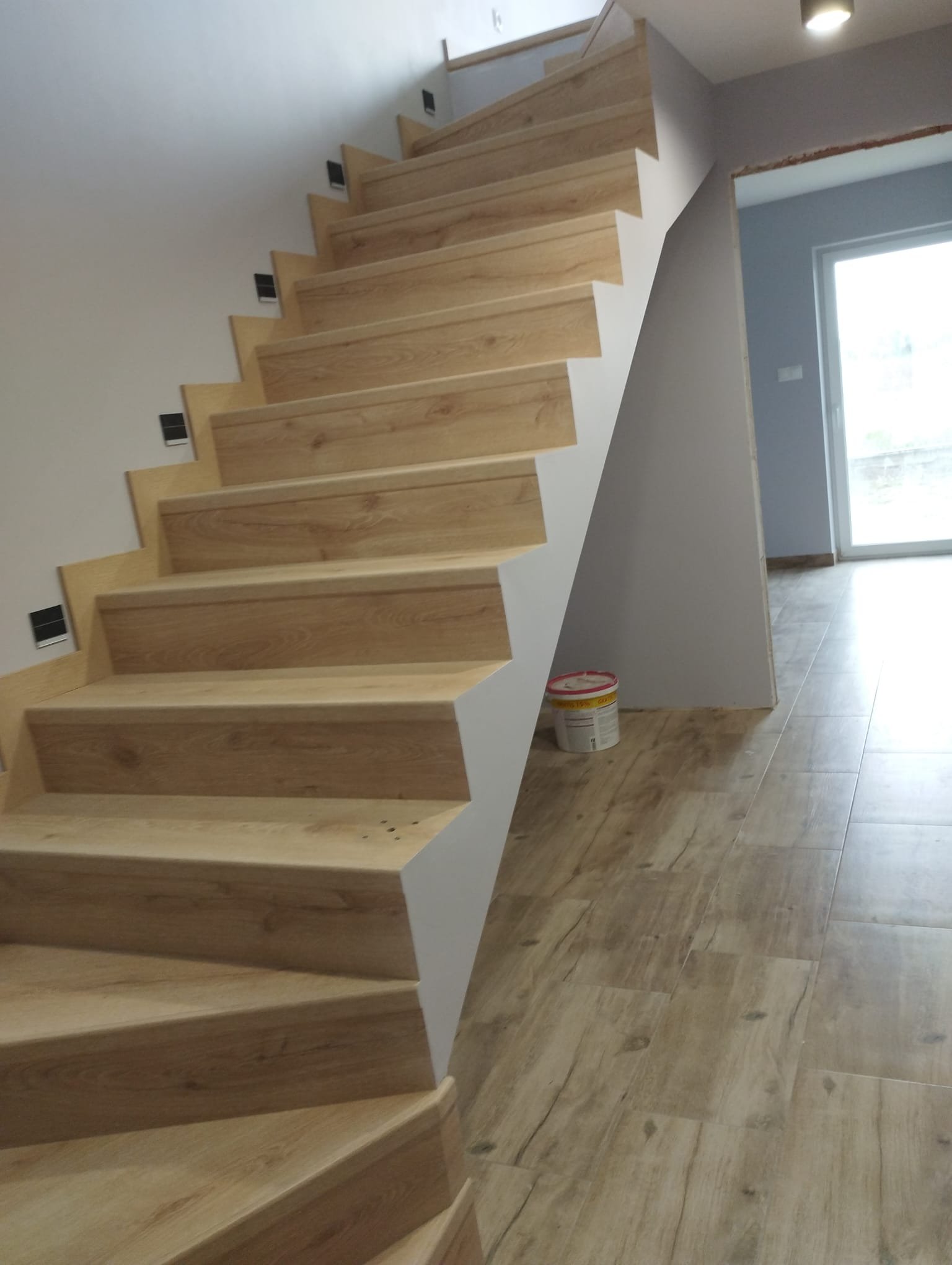 Schody - Schody dębowe bieg boczny